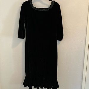 NWT Black Velvet Cocktail Dress
